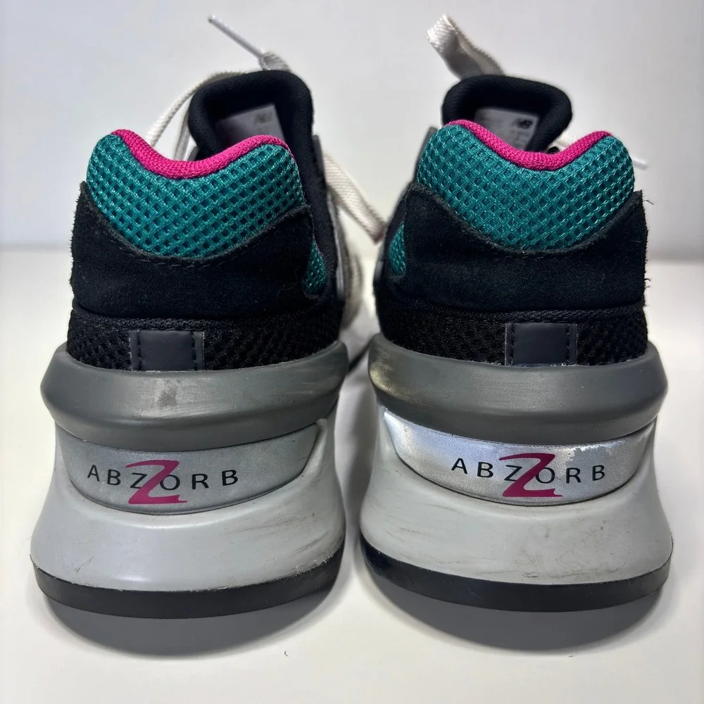 New Balance 997s Abzorb Gray‎ Pink Teal South Beach Running Shoes Sneakers 8 - Picture 9 of 12